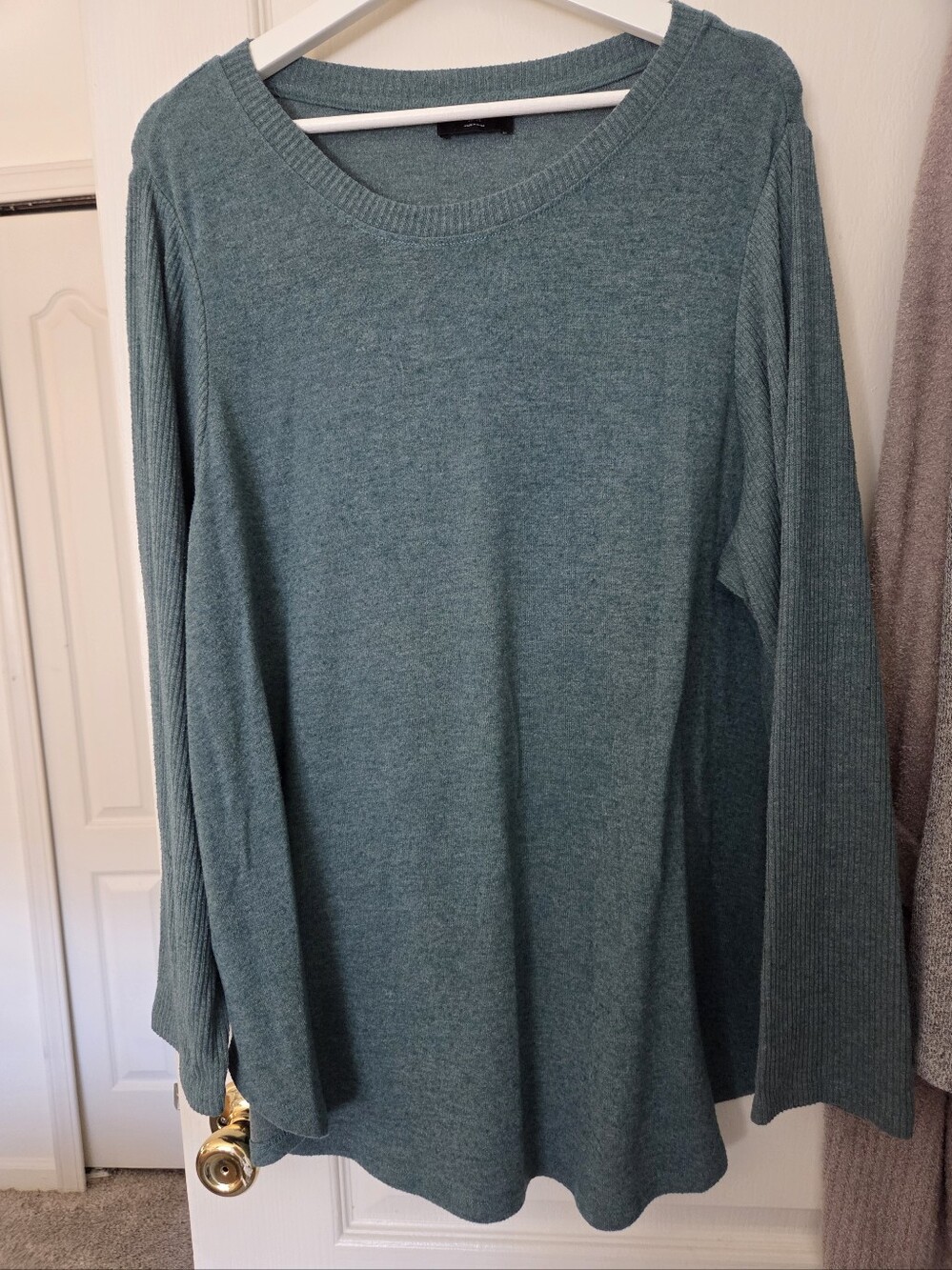 Lane Bryant Lightweight Teal Tunic Style Sweater